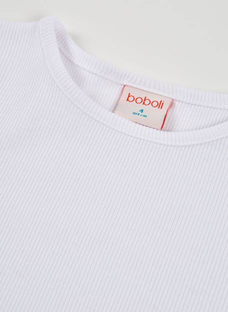 T-shirt fille en coton Blanc 4 - vertbaudet enfant 