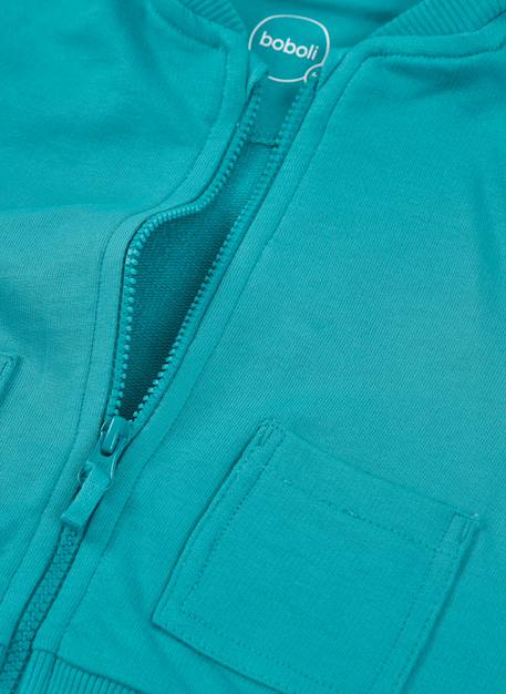 Gilet bébé en peluche Vert 4 - vertbaudet enfant 