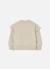 Sweat-shirt fille molleton brodé fleurs Beige 3 - vertbaudet enfant 
