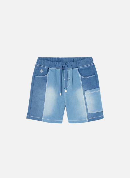 Bermuda garçon en denim Bleu 2 - vertbaudet enfant 
