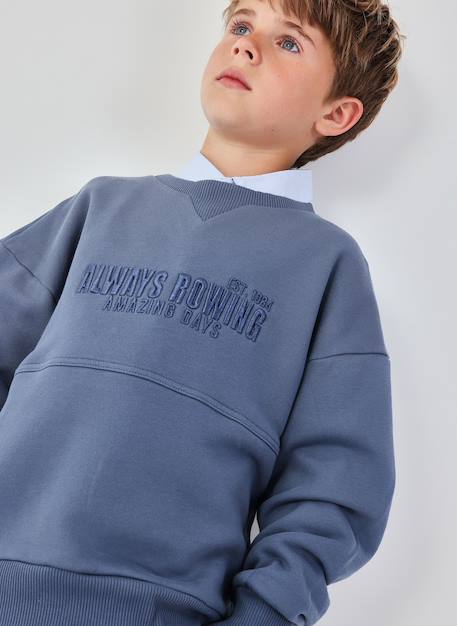 Sweat-shirt enfant Bleu 1 - vertbaudet enfant 