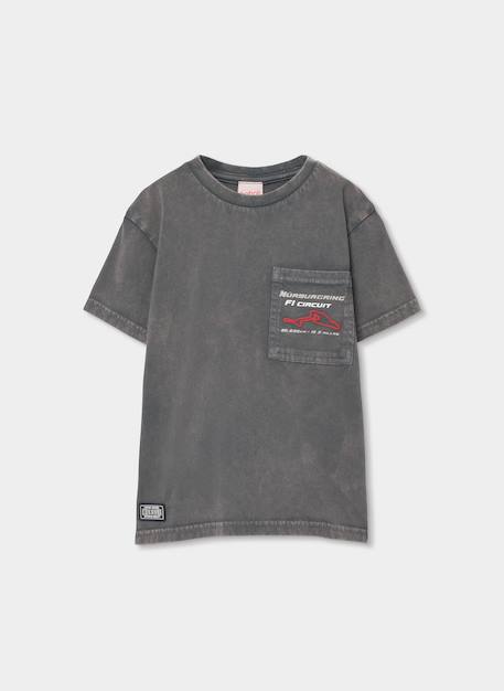 T-shirt garçon coton Gris 2 - vertbaudet enfant 