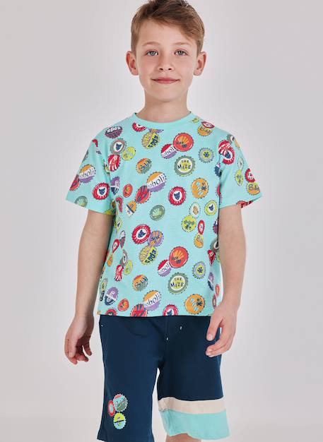 Bermuda garçon en tricot Vert 2 - vertbaudet enfant 