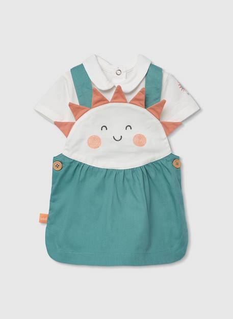 Ensemble bébé coton Vert 3 - vertbaudet enfant 