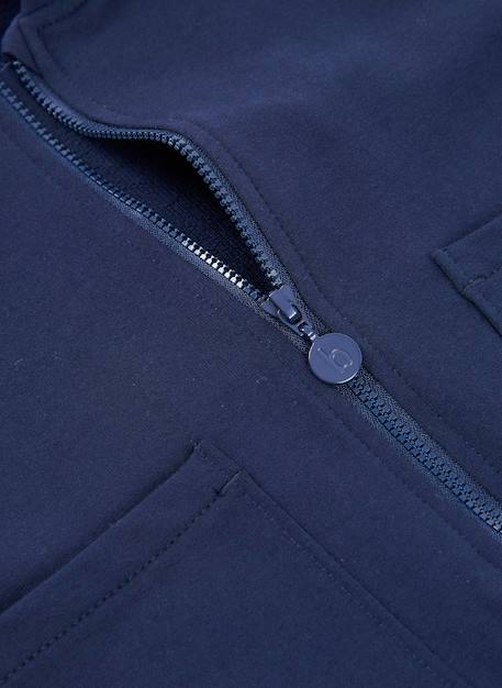 Sweat à capuche zippé Bleu 3 - vertbaudet enfant 