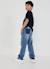 Pantalon enfant denim Bleu 2 - vertbaudet enfant 