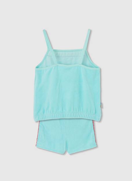Ensemble fille top et short Bleu 3 - vertbaudet enfant 
