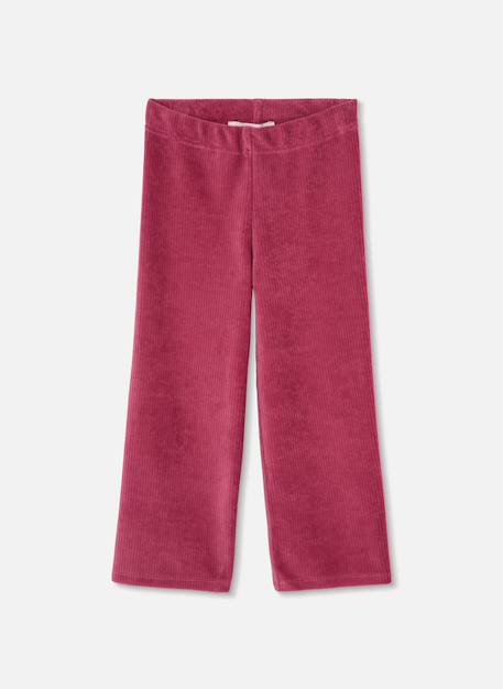 Pantalon fille en velours cotelé Grenat 3 - vertbaudet enfant 