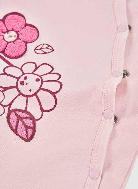 Pyjama bébé en coton Rose 4 - vertbaudet enfant 