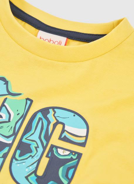 T-shirt en coton pour garçon Jaune 4 - vertbaudet enfant 