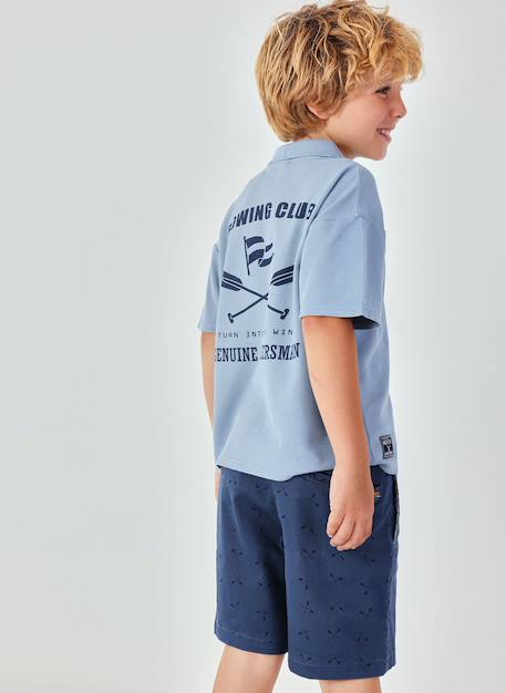 Polo enfant coton Bleu 1 - vertbaudet enfant 