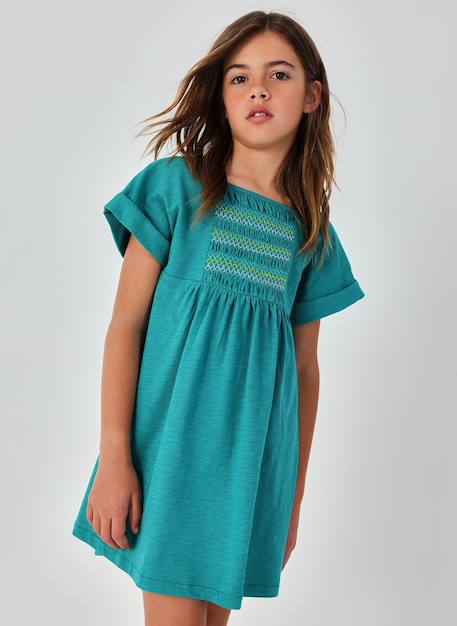 Robe en tricot Bleu 1 - vertbaudet enfant 