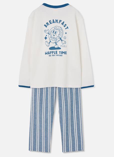 Pyjama maille garçon et imprimé Bleu 4 - vertbaudet enfant 