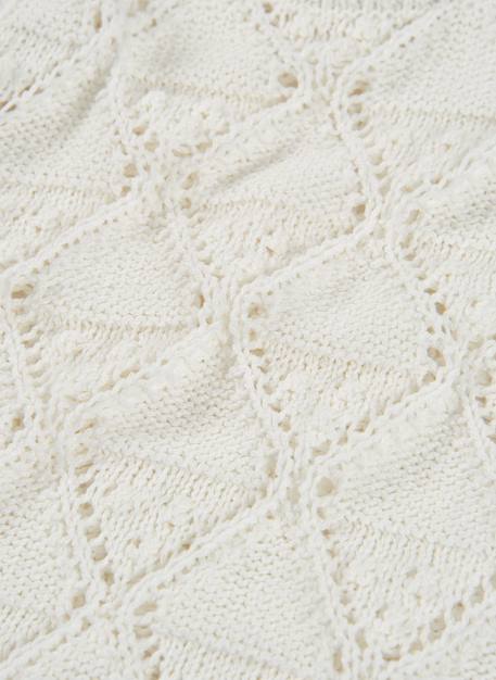 Pull sans manches fille en coton Blanc 3 - vertbaudet enfant 