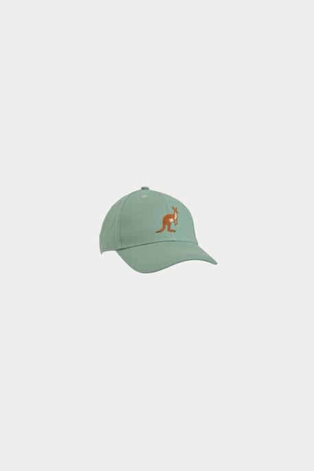 Casquette coton kangourou Vert 4 - vertbaudet enfant 