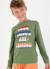 T-shirt maille garçon imprimé lettres Vert 1 - vertbaudet enfant 