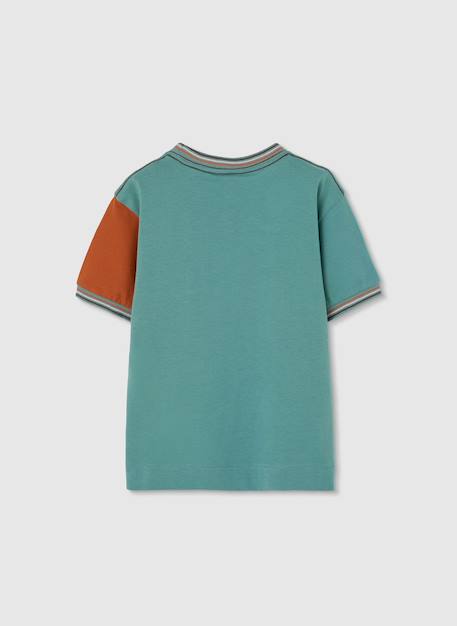 T-shirt enfant en coton block Vert 2 - vertbaudet enfant 