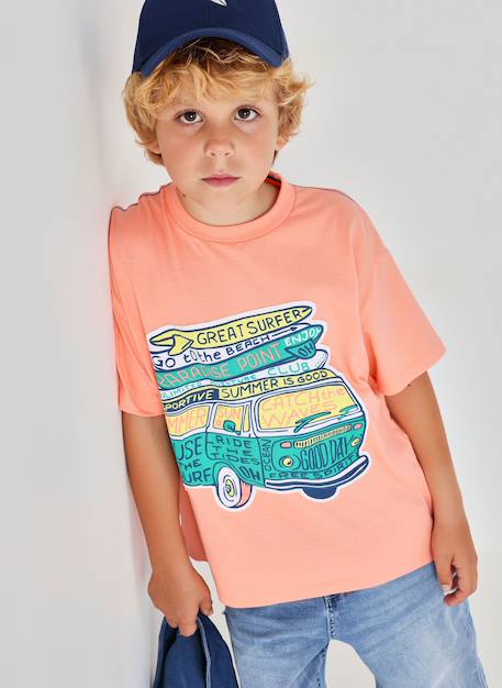 T-shirt enfant imprimé Rose 1 - vertbaudet enfant 