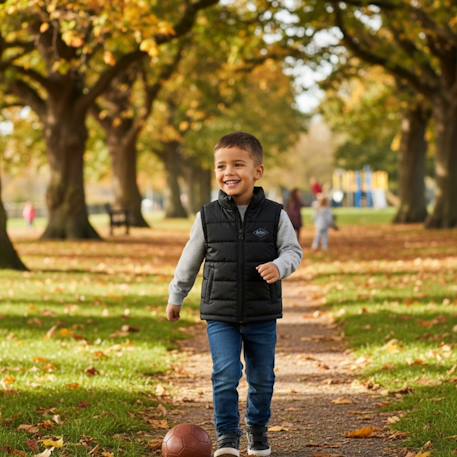 Doudoune  sans manches garçon Gris+Kaki+Marine+Noir 20 - vertbaudet enfant 
