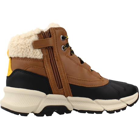Bottines garçon zippées j flexyper plus Bleu+Marron c0324 7 - vertbaudet enfant 