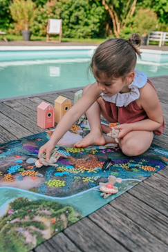 Linge de maison et décoration-Décoration-Tapis-Tapis de jeu enfant "Récif Corallien" - fabriqué en France