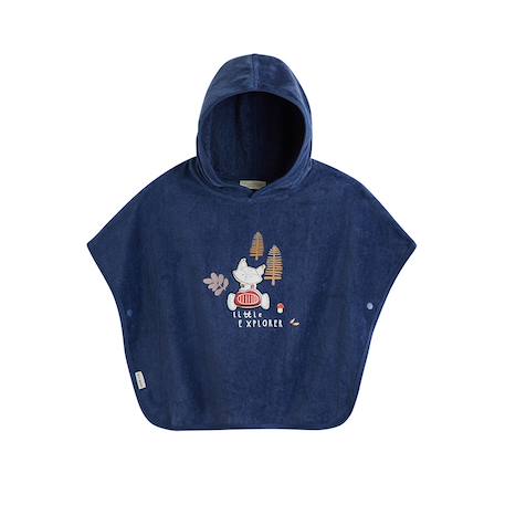 Poncho de bain bébé emile Bleu 2 - vertbaudet enfant 