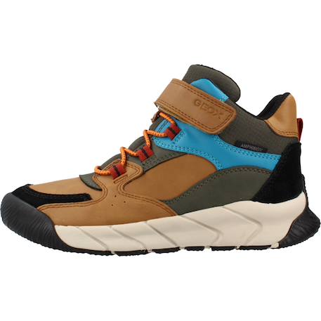Bottes garçon en cuir flexyper pro Bleu c0033+Marron c2ga3+Marron c6fn6 8 - vertbaudet enfant 