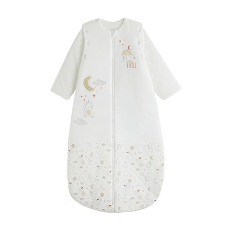 Gigoteuse hiver en velours avec manches amovibles eliah Ecru 2 - vertbaudet enfant 
