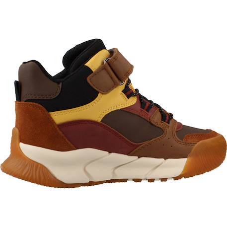 Bottes garçon en cuir flexyper pro Bleu c0033+Marron c2ga3+Marron c6fn6 13 - vertbaudet enfant 