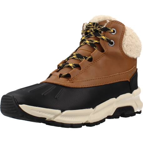Bottines garçon zippées j flexyper plus Bleu+Marron c0324 10 - vertbaudet enfant 
