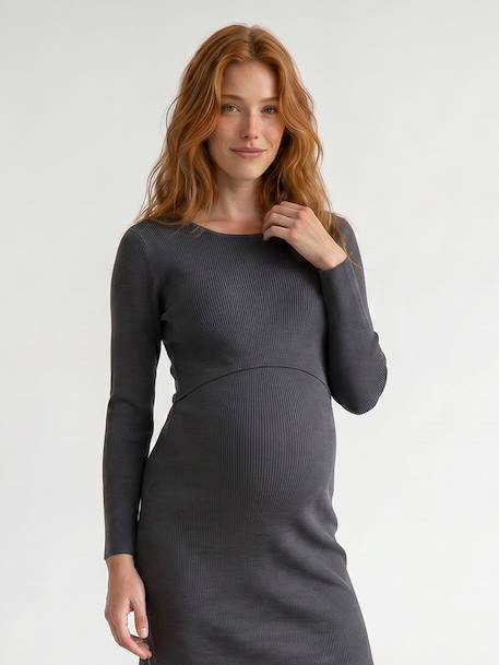 Robe de grossesse et allaitement anthracite 8 - vertbaudet enfant 