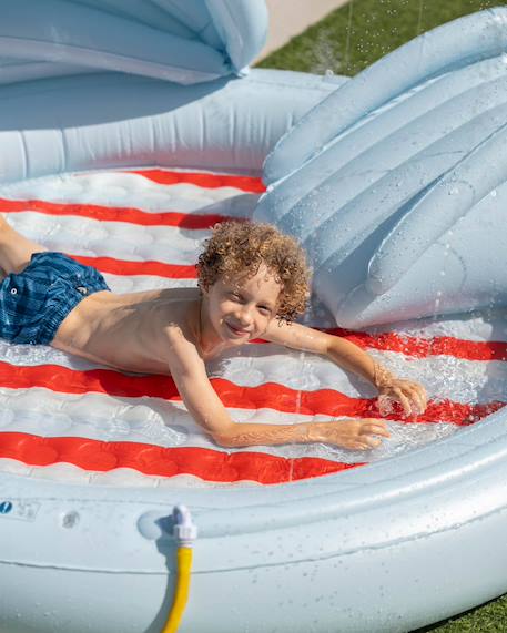 Centre de jeux aquatique enfant avec toboggan Bleu 5 - vertbaudet enfant 
