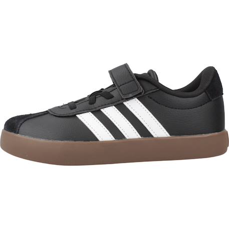 Baskets garçon en cuir court Noir black 2 - vertbaudet enfant 