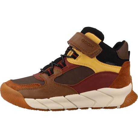 Bottes garçon en cuir flexyper pro Bleu c0033+Marron c2ga3+Marron c6fn6 14 - vertbaudet enfant 