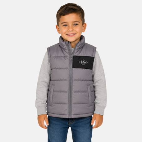 Doudoune  sans manches garçon Gris+Kaki+Marine+Noir 1 - vertbaudet enfant 