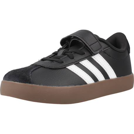 Baskets garçon en cuir court Noir black 4 - vertbaudet enfant 