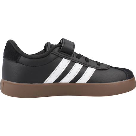 Baskets garçon en cuir court Noir black 1 - vertbaudet enfant 
