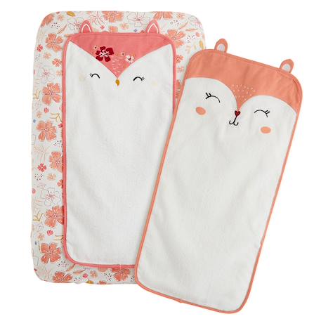 Housse de matelas à langer + 2 tapis de change santa giulia Rose 2 - vertbaudet enfant 