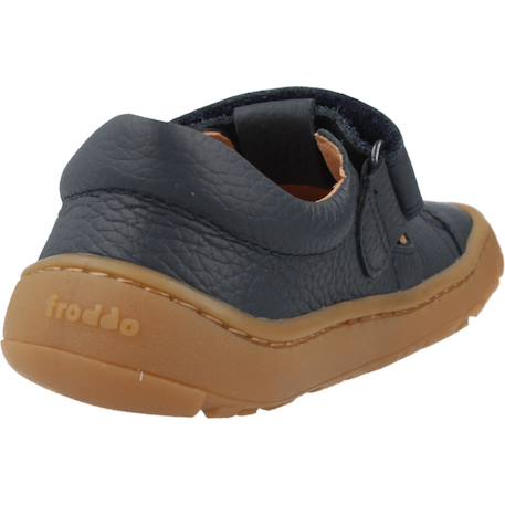 Sandale enfant cuir à scratch Bleu 3 - vertbaudet enfant 