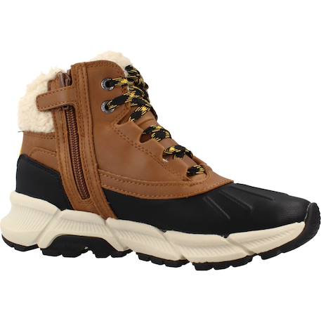 Bottines garçon zippées j flexyper plus Bleu+Marron c0324 11 - vertbaudet enfant 