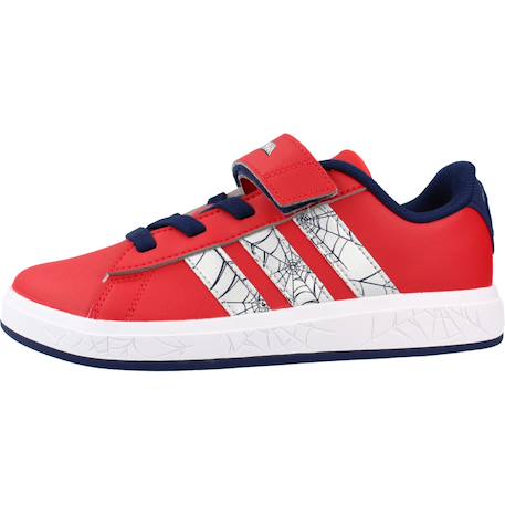 Basket garçon modèle grand court Spider-Man Rouge+Rouge rubpur 8 - vertbaudet enfant 