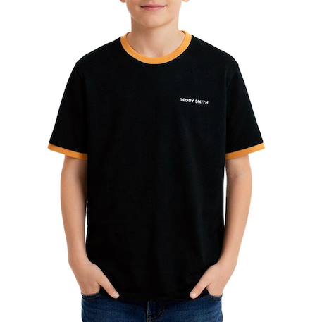 T-shirt garçon manches courtes Marine+Noir 5 - vertbaudet enfant 