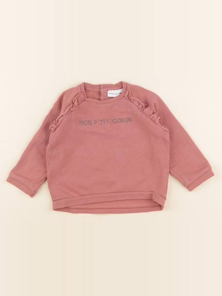 Sweat - 2 ans Rose 1 - vertbaudet enfant 