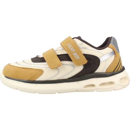 Derbies garçon en textile Beige 260+Bleu 800 2 - vertbaudet enfant 