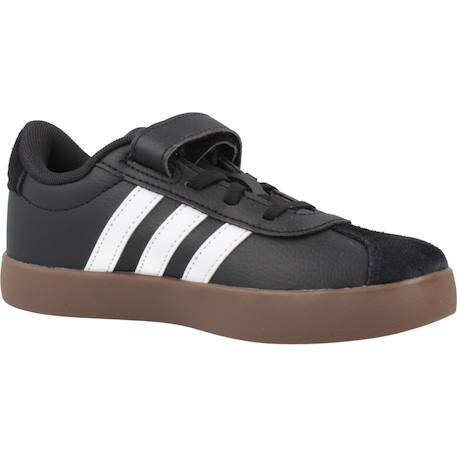 Baskets garçon en cuir court Noir black 5 - vertbaudet enfant 