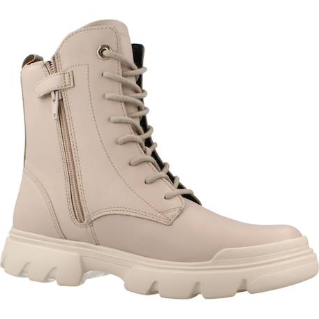 Bottes fille modèle j junette girl Beige+Noir 5 - vertbaudet enfant 