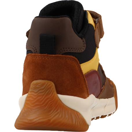 Bottes garçon en cuir flexyper pro Bleu c0033+Marron c2ga3+Marron c6fn6 15 - vertbaudet enfant 