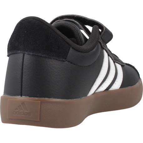 Baskets garçon en cuir court Noir black 3 - vertbaudet enfant 