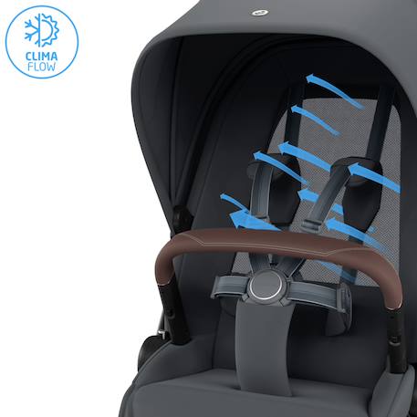 Poussette ultra confortable fame Copper terra+Moon graphite+Oak truffle+Sapphire sand 11 - vertbaudet enfant 