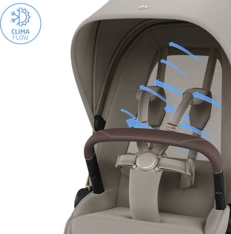 Poussette ultra confortable fame Copper terra+Moon graphite+Oak truffle+Sapphire sand 23 - vertbaudet enfant 